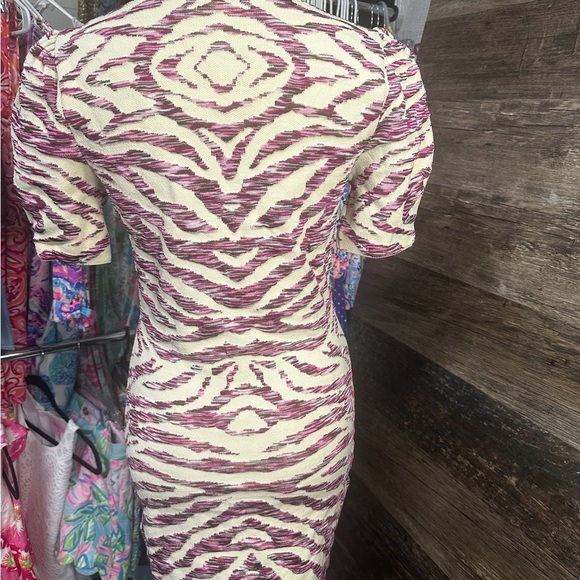 Free People Pink and White Cream Bodycon Mini Dress - Picture 2 of 7